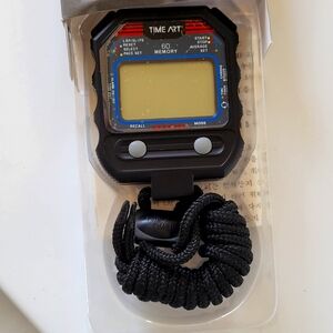 Stop Watch Time Art The Super Lithium 60 Memory Stop Watch Black